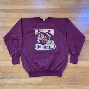 VTG 70s 80s DS NWOT Washington Redskins Commanders NFL Sweatshirt Logo 7 XL USA